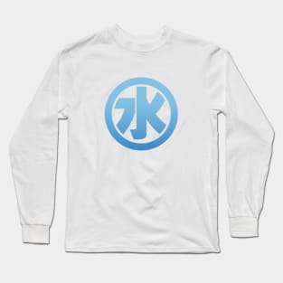 Blue WATER Kanji Long Sleeve T-Shirt